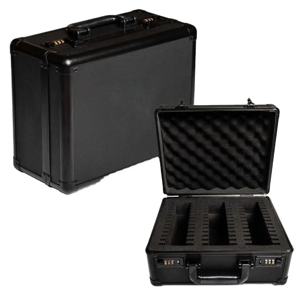 3 Row Slot Graded Trading Card Storage Case Graded Trading Card Storage Case with combination locks