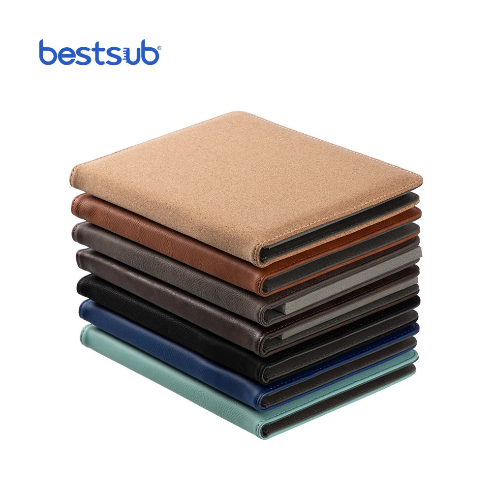 BestSub Wholesale Custom Personalized 17*23.3cm Engraving Blanks Office Leather Notebook