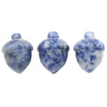 Diy DIY Natural Stone Hazelnut Ornaments Blue Spot Jasper Pine Nuts Carved Home Decoration Crystal Crafts for Christmas
