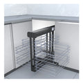 Modern Wire 3Shelves Kitchen Blind Corner Storage Organizer Modular Pull Basket Customized Color Universal Magic Corner BENE