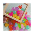 Neon Color Jelly Heart Star Flatback Resin Embellishments Charms