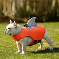 Dog Shark Fin Life Jacket Swimming Vest Polyester Reflective Training Pet Apparel