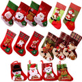 Wholesale Christmas Stocking Snowman Reindeer Xmas Character 3D Plush Christmas Decorations and Party Accessory
