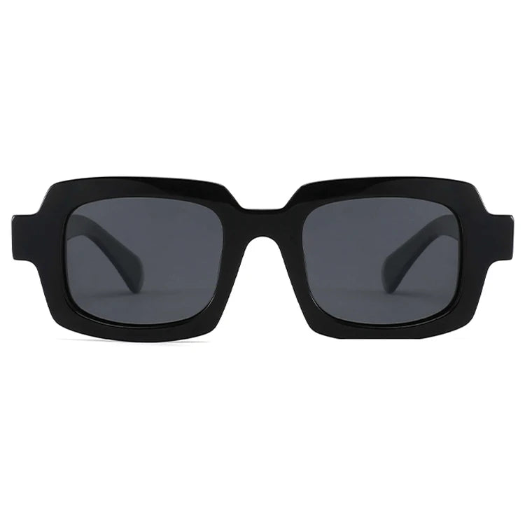 U-Top New Arrival Rectangle Sun Glasses Women Brand Design Black Rectangle Italian Cellulose Handmade Acetate Sunglasses Unisex