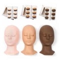 Eyelash Extension Practice Sillicon Mannequin/model Head Adjustable Eyes Mannequin Flat Back