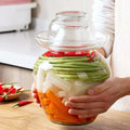 Wholesale Larger Kitchen Kimchi Pot Multiple Sizes Glass Storage Jar Container