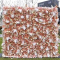 EG-A007 Wholesale Custom  Pink Wedding Supplies Decoration Rose Backdrop Silk Artificial Decorative Flower Wall