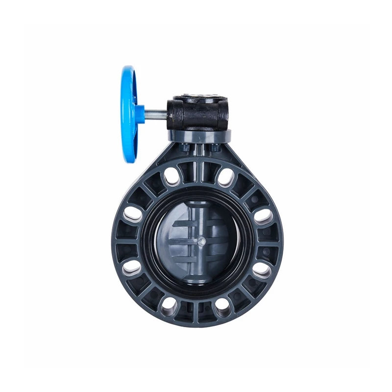 China High Quality 1-1/4inch to 5inch Upvc butterfly Valve DN32 to DN125 Pvc Handwheel butterfly Valve