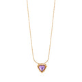 Wholesale Fashion Glass Heart Shaped Pendant Necklaces Romantic Love Necklace for Women Jewelry Gift