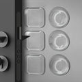 Wall Protectors From Door Knobs Round Silicone Door Stoppers Premium Door Bumper Wall Guards for Home or Office Rubber Stop 6pcs