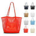 Wholesale Large Capacity Travel Mesh Makeup Bag Fashionable Portable Beach Toiletry Storage with Logo Waterproof Feature