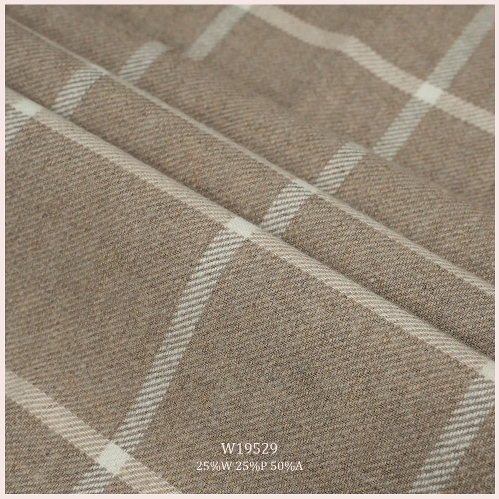 Superior Color Performance 25%W 25%P 50%A Blend Upholstery Merino Wool Fabric for Sofa Curtain Panel Pillow