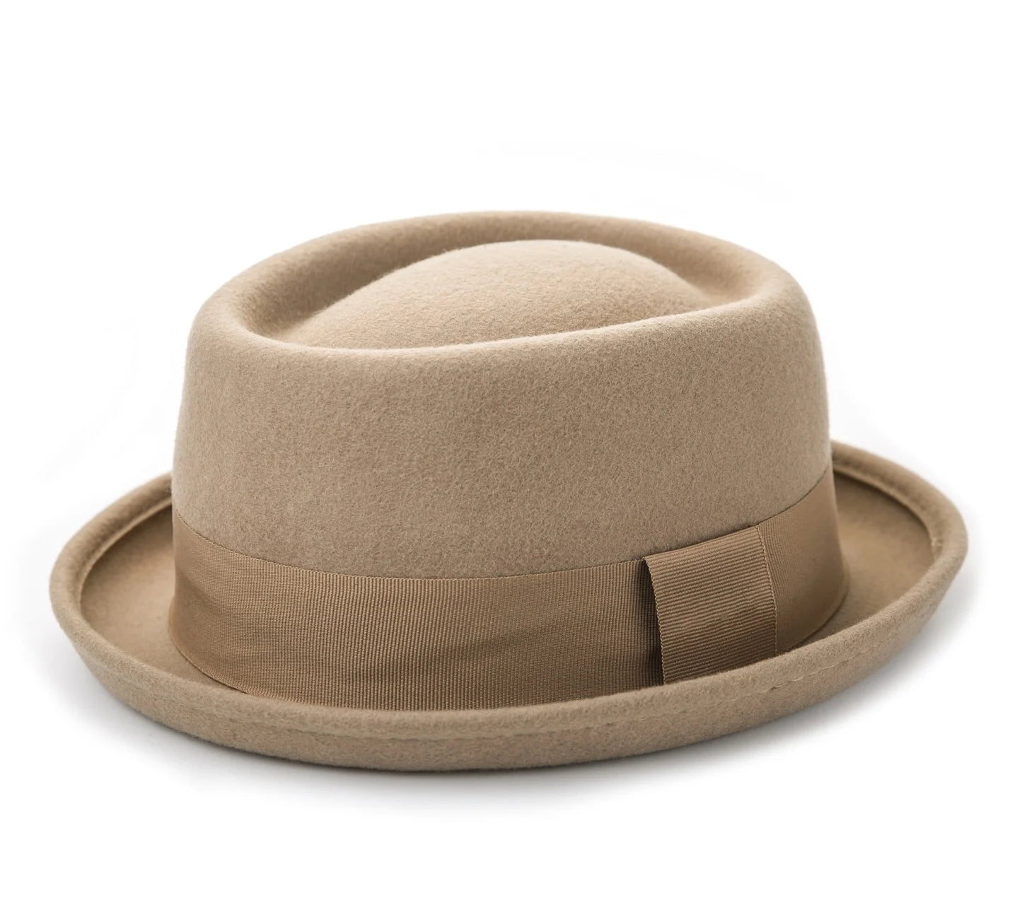 New Wholesale Factory Custom Men Unisex Wool Fedora Hats Warm Black Jazz Short Brim Felt Hat
