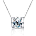 Champion 925 Sterling Silver GRA 1CT D Color Round Cut Moissanite Pendant Necklaces for Women Wedding Jewelry