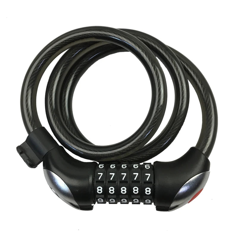2026 Jinjian Steel Colorful Cable Lock Bike Combination Cheap Cost Bicycle Cable Combination Lock Diary for Bicycle