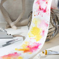 2M/Rall PET Tape Blooming Colour Column Swoosh Watercolour Handbook DIY Material Decorative Loop Stickers