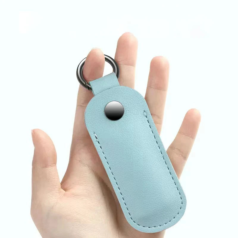 Digital Accessories Holder PU Leather Case for USB Flash Drive Key Ring Pendrive Protective Cover U Disk Organizer Pouch Bag