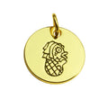Wholesale Engraved Metal logo Round Charms Enamel min Branded Metal Pendant for Jewelry