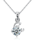 Twelve Constellations Pisces Leo CUSTOM OEM Cubic Zirconia 925 Sterling Silver Classic Pendants Necklaces Women Fine Jewellery