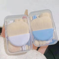 Wholesale Portable Mini Travel Makeup Brush Set 6pcs Fan Brush Synthetic Hair Face Plastic Handle Eye Shadow Powder Concealer
