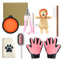 New Trending Products in China Innovative Dog Cat Beauty Hair Removal Cleaning Slicker Dematting Comb 8 Pcs Toys Pet Gift Set