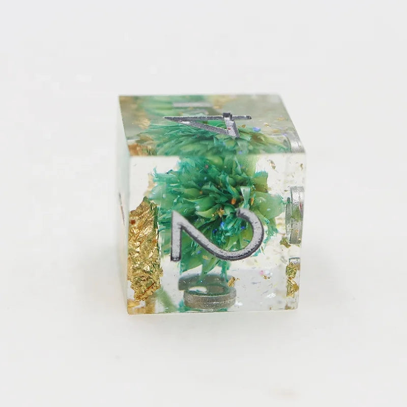 Dnd Polyhedral Custom Dice Rpg Resin sharp Egde Dice Set