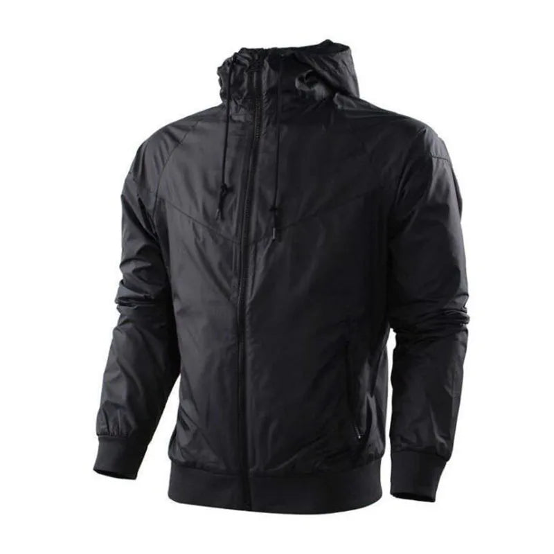 Wholesale Men Jacket Autumn Mens Wholesale Windbreaker Hoodie Jacket for Man Sportswear Thin Male Coat