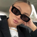 2022 New Fashion Small Frame Sunglasses Female Jelly Colored Ocean Lens Personality Sunglasses Male Luxury Trendy Glasses