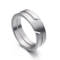 Fashion Casual Finger Rings Jewelry Stainless Steel Couple Ring for Men Women Engagement Anniversary Gift