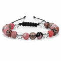 Unique Design Trendy Jewelry Mix Natural Stone Handmade Gemstone Quartz Crystal Beaded Macrame Bracelet Women Men JBS12323