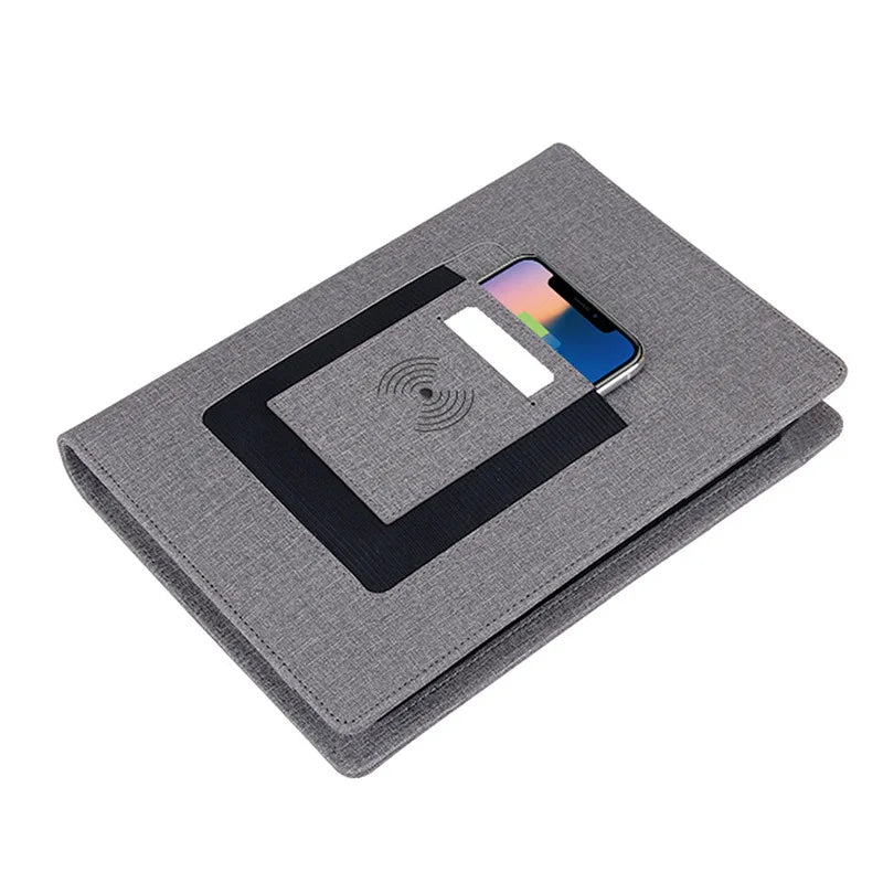 Multifunctional Wireless Charging Treasure Notebook With Mobile Power Sheet Notebook Can Be Customized Logo With Gifts