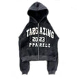 KY Mock Neck Fashion Design Printing Men's Oversize Hoodies Crop Top Plain Zip up Hoodie Custom