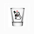 1.75oz/50ml Engraved Wedding Party Shot Glasses