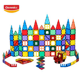 Gemmicc Amazo n Hot Selling Kids 2025 Steam Magnetic Educational Toys Building Blocks Rainbow Magnetic Tiles