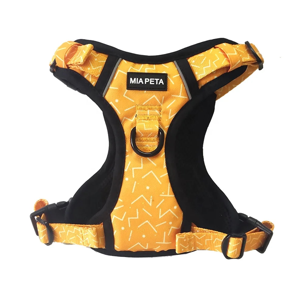 Popular Best Sell Custom logo Reflective Adjustable Tough Trails Dog Harness Vest Soft Padded Mesh No Pull Pet Big Dog Harness
