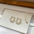 S925 Silver Needle Bean 4-5MM Natural Freshwater Potato Pearl Earrings Zhuji White Pearl Jewelry Premium Quality Earrings