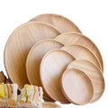 Kitchen Wooden Tableware Serving Tray Bamboo Fiber Dinner Plates for Party Food Restaurant