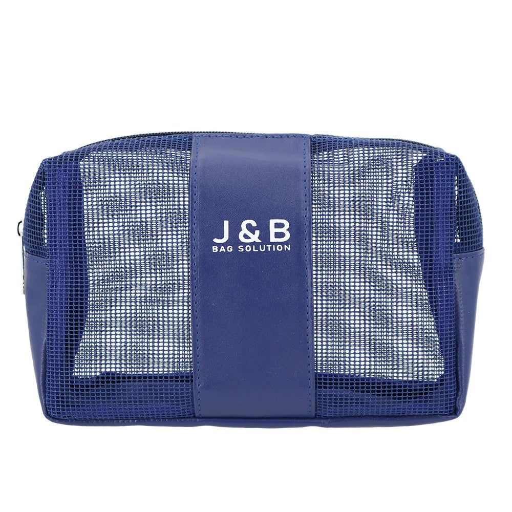 New Arriving Exquisite Waterproof Air Permeability Plastic Mesh PVC Beauty Cosmetic Bag Makeup Organizer Beach Toiletry Bag