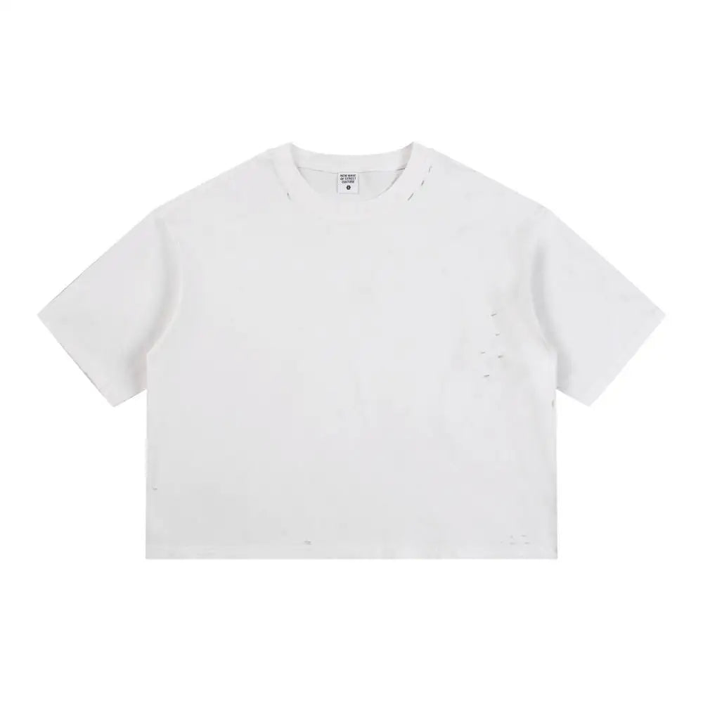 Rightdo Oversized Acid Washed Vintage Mens T Shirts 300GSM 100% Cotton Women's T-Shirts Loose Fit Cropped Custom Available