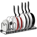 Expandable Pot 12 Adjustable Dividers Pan Lid Organizer Rack Holder for Cabinet Countertop