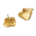 Wholesale Autumn Leaf Design 925 Silver Chunky Earrings Handmade Unique Earrings for Women Gold Plated Earring Studs
