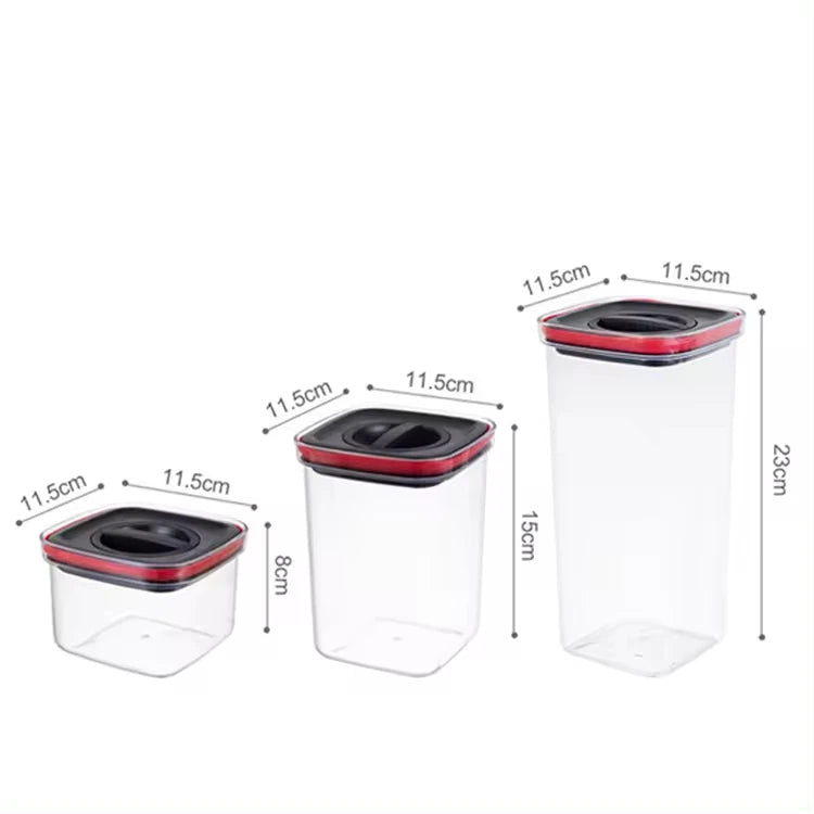 Stackable Clear Plastic Airtight Food Storage Container Set Organizer Storage Box for Cereal & Food Premium Storage Bins