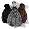 2025 Hot Sale High Quality Plain Hoodies 100% Cotton Pullover Printed String Cropped Loose Plus Size Hoodie for Men