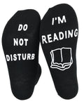 Fashion Socks DO NOT DISTURB I'M Reading Men Socks New Design 2023 Cotton Woven Knitted London Bus Socks Men 3 Color Free Size