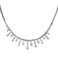 Wholesale Diamond Necklace Female 18k Gold Lab Diamond Tassel Design Ballerina Choker Necklace
