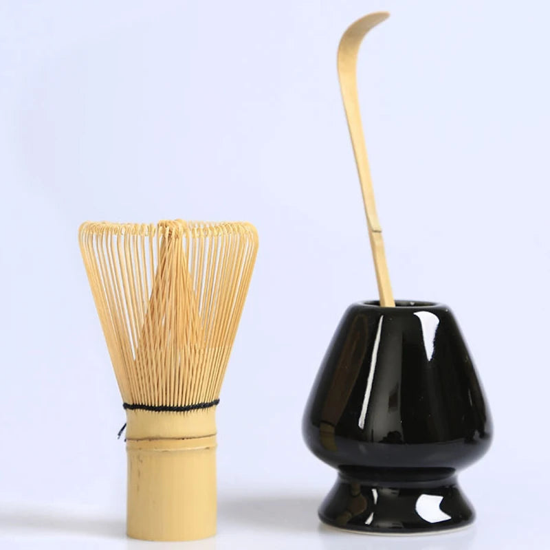 Chinese Style Matcha Tea Set Bamboo Tea Spoon and Tool Brush for Coffee & Tea Preparation