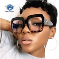 Teenyoun Anti Blue Blight Blocking Women Italy Brand Oversized Eye Wear Glasses Optical Frames