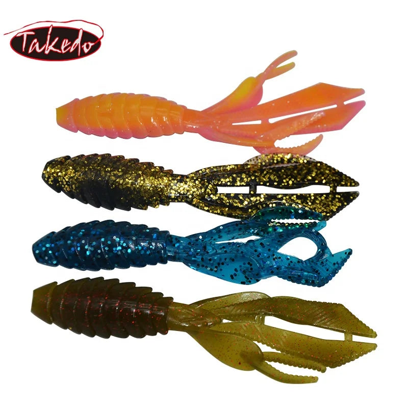 TAKEDO LD22 Hot Sale 12.5cm 13.7g Shrimp Fishing Lure Lobster Artificial Soft Bait Fishing Bait