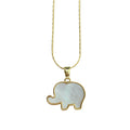 Wholesale Stainless Steel Chain Sea Shell Elephant Pendant Necklaces for Women Fashion Jewelry