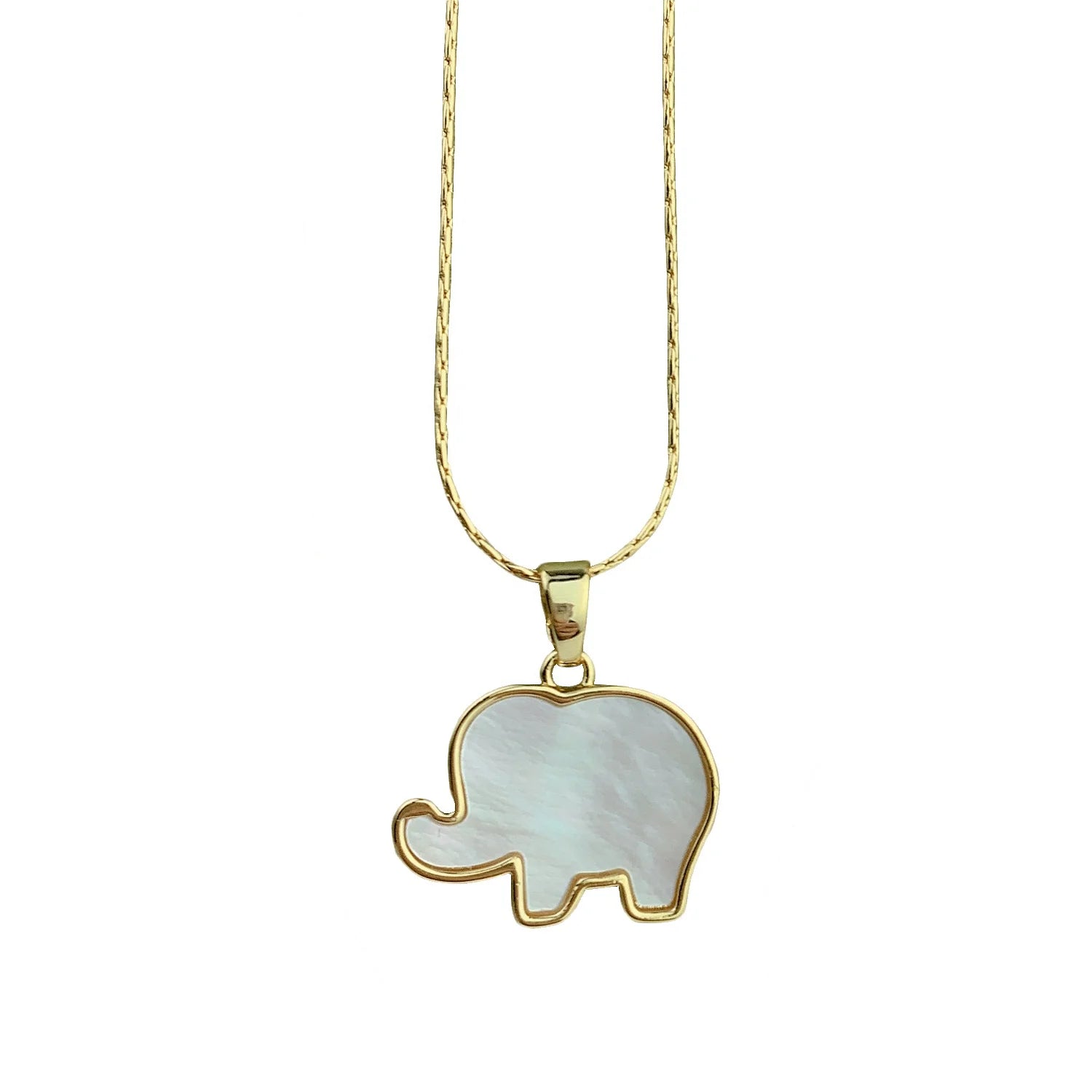 Wholesale Stainless Steel Chain Sea Shell Elephant Pendant Necklaces for Women Fashion Jewelry